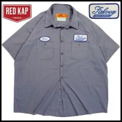 XXL/ 古着 RED KAP 半袖ワークシャツ ワッペン