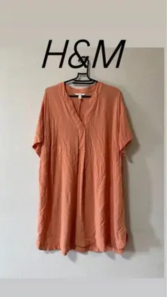 マーサ様 確認専用 H&M オレンジ チュニック Lサイズ 半袖