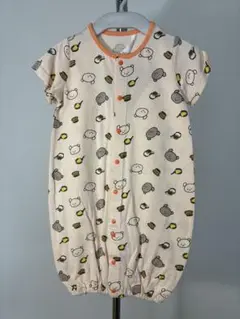 新品　こぐまちゃんえほん クマ柄ロンパース