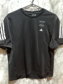 adidas 半袖　ブラック　黒　L