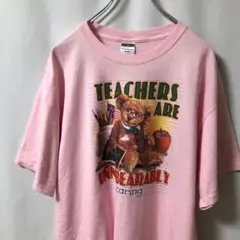 N-4903 JERZEES アメリカ古着 テディベア ティーチャーTシャツXL