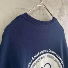 ギルダン 古着 企業系 ハート Tシャツ 半袖 両面 プリント XLサイズ