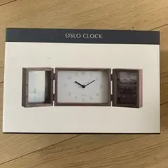 【新品未使用】オスロクロック　写真立て付き置時計