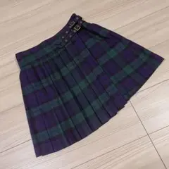 最終値下げ 美品 EXCENTRIQUE 11A チェック・ラップスカート SK