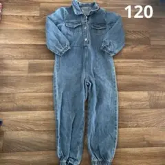デニム オーバーオール つなぎ 120