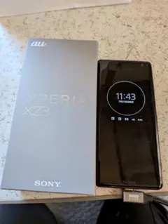 auXperiaXZ3 SOV39 ボルドーレッド箱・取説あり　SIMロック解除