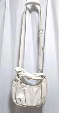 持ち手がリボンの2Wayショルダーバッグ