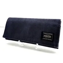 ✨希少　未使用級✨PORTER　スモーキー　長財布　Wホック　ネイビー