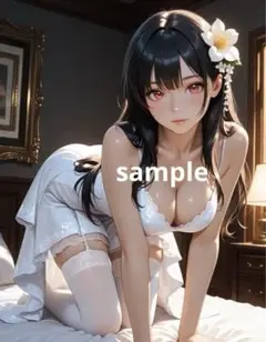 AIイラスト　美女 L版サイズ 1点物 B52