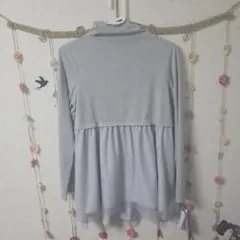 チュニック トップス グレー kadorina L