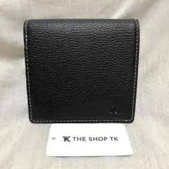 新品 本物 正規品 TK タケオキクチ メンズ 本革 レザー 二つ折り 財布 黒
