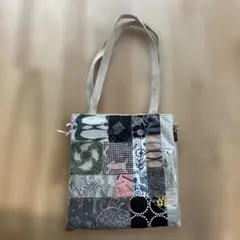 パッチワークデザイン トートバッグ