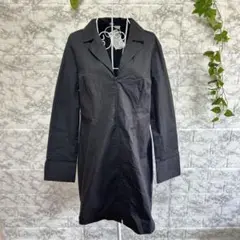 【f18】【エイチアンドエム】ブラック　トレンチコート　新品タグ付き　【L】