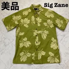 【美品】Sig Zane シグゼーン アロハシャツ ヒロハワイ M ハワイ製