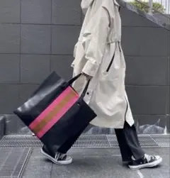 アトネック　atneK ライントート　レザートートバッグ