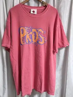 美品 ビッグサイズXL！PUNKDRUNKERS べちゃロゴTEE ピンク 完売