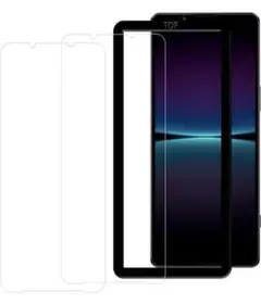 Xperia1 IV SOG06 SO-51C ガイド枠付きガラスフィルム2枚