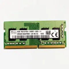 SK hynix DDR4 4GB メモリ 2400T ノートパソコン用
