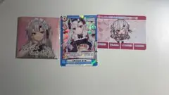 ホロライブ 百鬼あやめ カード2枚 マグネット1枚