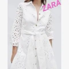 ZARA 刺繍ワンピース