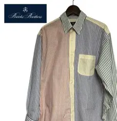Brooks Brothers マルチカラー クレイジー ストライプ 長袖