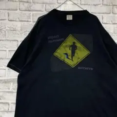 USA製90sヴィンテージTシャツ！シングルステッチ　ブラック半袖古着XL715