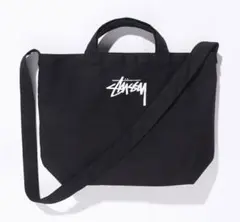Stussy 2Wayショルダー付きトートバッグ ブラック