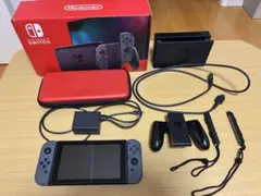Nintendo Switch 本体 グレー 付属品完備、キャリングケース付き