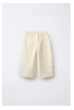 新品　ZARA ポプリンレースパンツ　6y