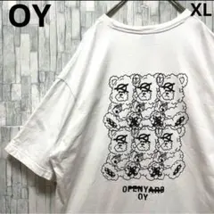 OY オーワイ 半袖 Tシャツ クマ 熊 くま アニマル デカロゴ XL メンズ