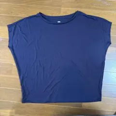 UNIQLO ノースリーブ Tシャツ ネイビー