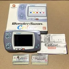 ワンダースワン カラー 本体 & ゲームソフト3本【ジャンク品】