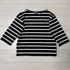 32°degrees COOL ボーダー ７部袖 Tシャツ カットソー M