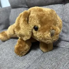犬 ぬいぐるみ 茶色 ダックス風 コッカースパニエル風