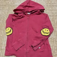 F.O.KIDS 赤 フード付きパーカー　ニコちゃん