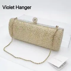 美品　Violet Hanger　ビジュー　クラッチバッグハンドバッグ　2way