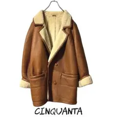 希少!♦️ヴィンテージ♦️ CINQUANTA ムートンコート 羊革 イタリア製