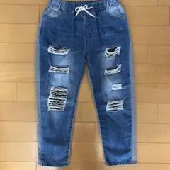 ダメージデニムパンツ 約150〜140cmアナップANAP