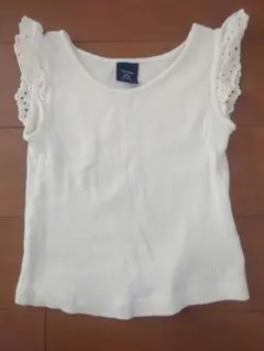 babyGap ホワイト タンクトップ レース付き