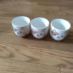 猫の顔デザイン フードストッカー 3個セット