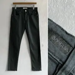 イタリア製 SIVIGLIA ストレッチ デニムパンツ グリーン シビリア 31