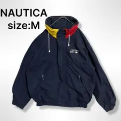 ノーティカ NAUTICA セーリングジャケット Mサイズ ネイビー 古着90s