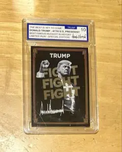 トランプ大統領 フォトカード FIGHTx3ver.