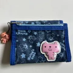 べティーズブルー　布財布　ベティちゃん　青　三つ折り　平成レトロ
