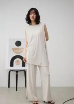 T/Fクリーンクールノースリーブパンツセットアップ