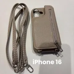 ベージュ 合成皮革 スマホケース 専用