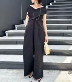 最終値下げ‼️ mystic ミスティック シャーリングオールインワン 黒