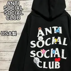 【限定コラボ】ASSC×BT21♤ビッグロゴ USA製 パーカー即完売モデル美品