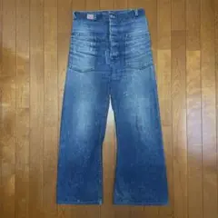 usnavy 40s デニム　巻きパンツ　セーラーパンツ　大戦　シームレス