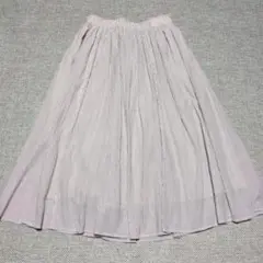 数回使用　トップバリュ　総ゴムロングフレアスカート